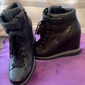 Authentic Black Prada Hightops